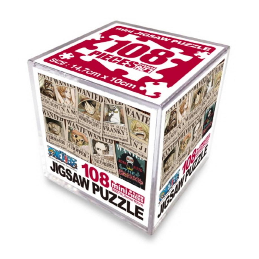 One Piece Jigsaw Puzzle Mini Cube 108pcs: New Wanted Posters Edition