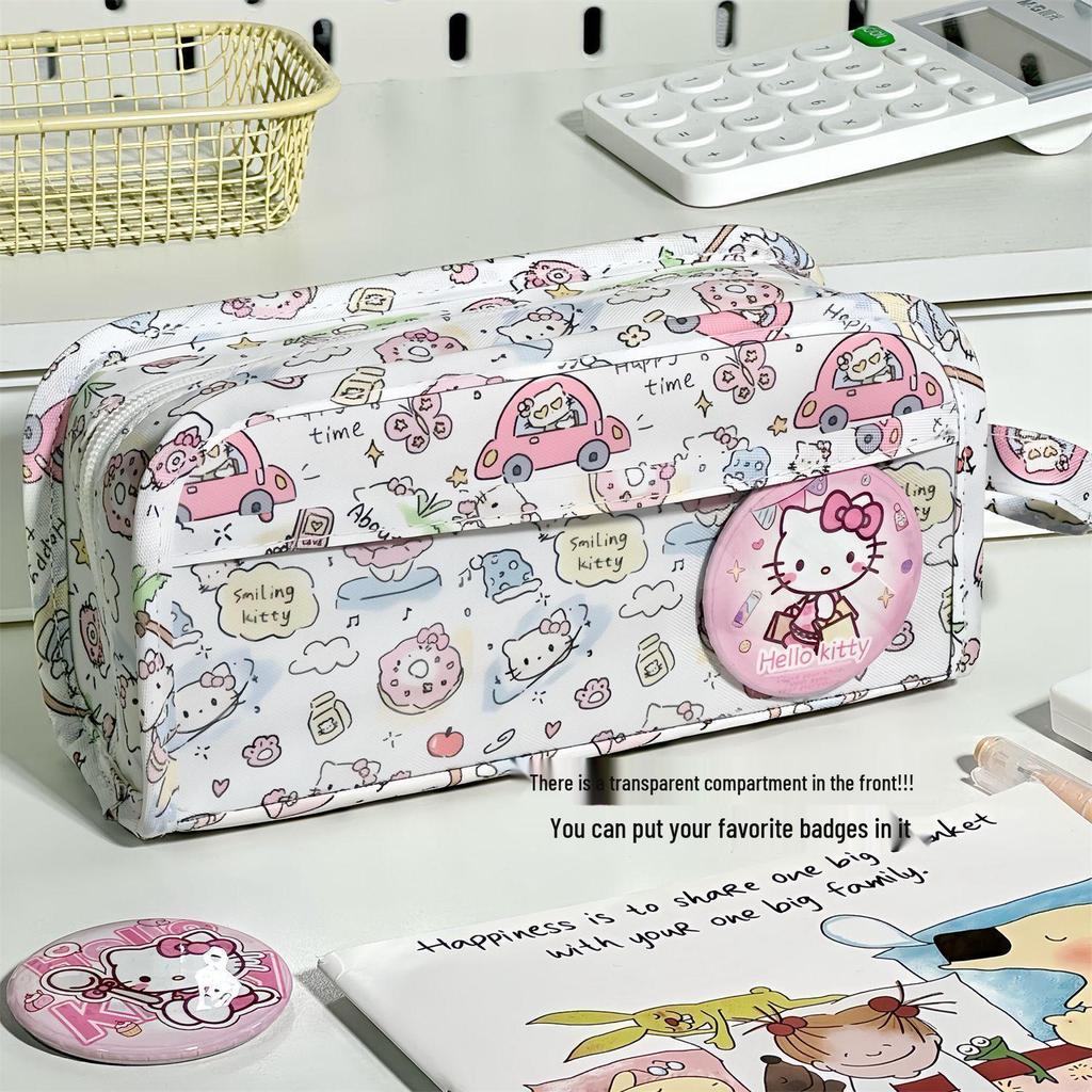 Japanese Style Handbag-Inspired Folding Pencil Case, Large Capacity, Girlish Design