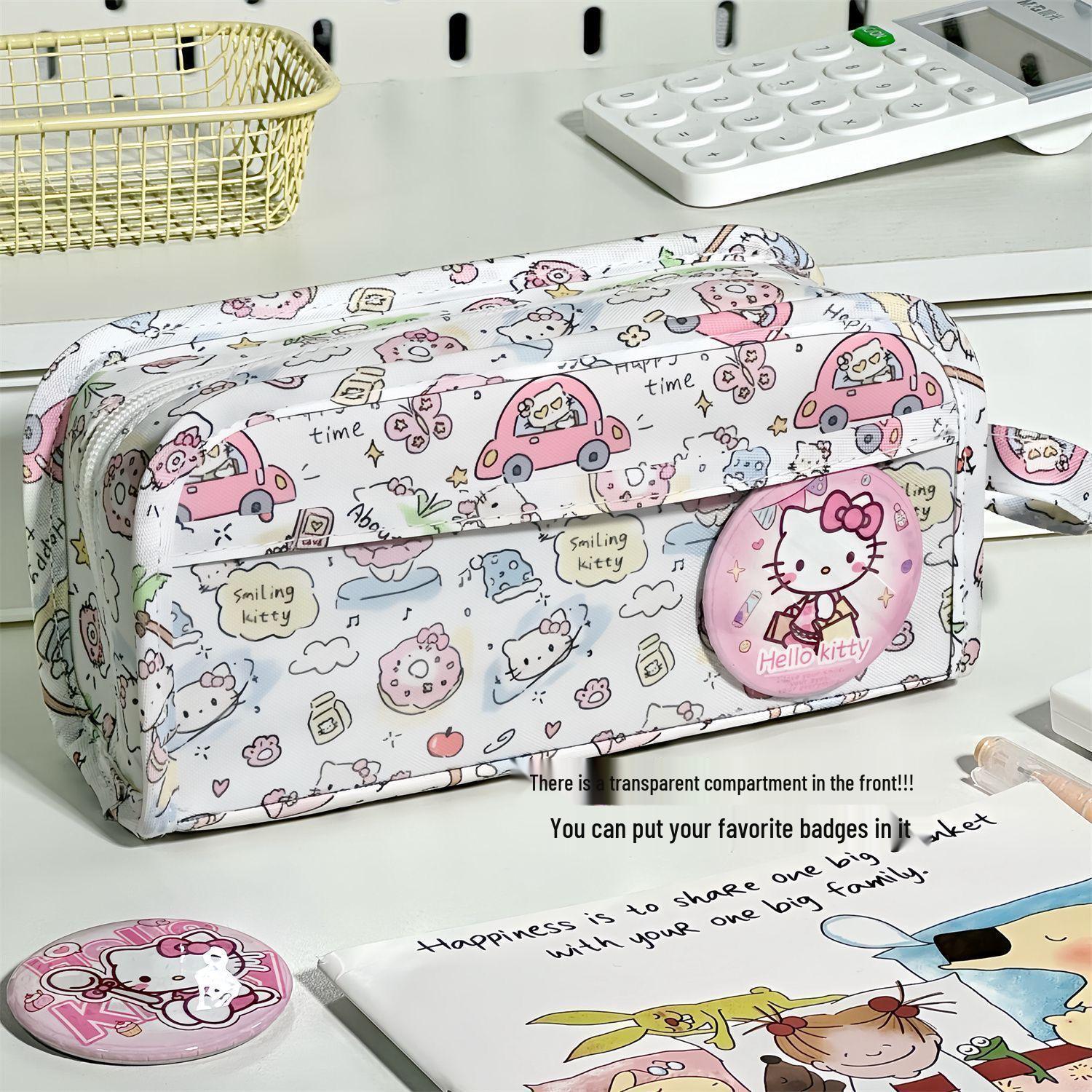 

Japanese Style Handbag-Inspired Folding Pencil Case, Large Capacity, Girlish Design