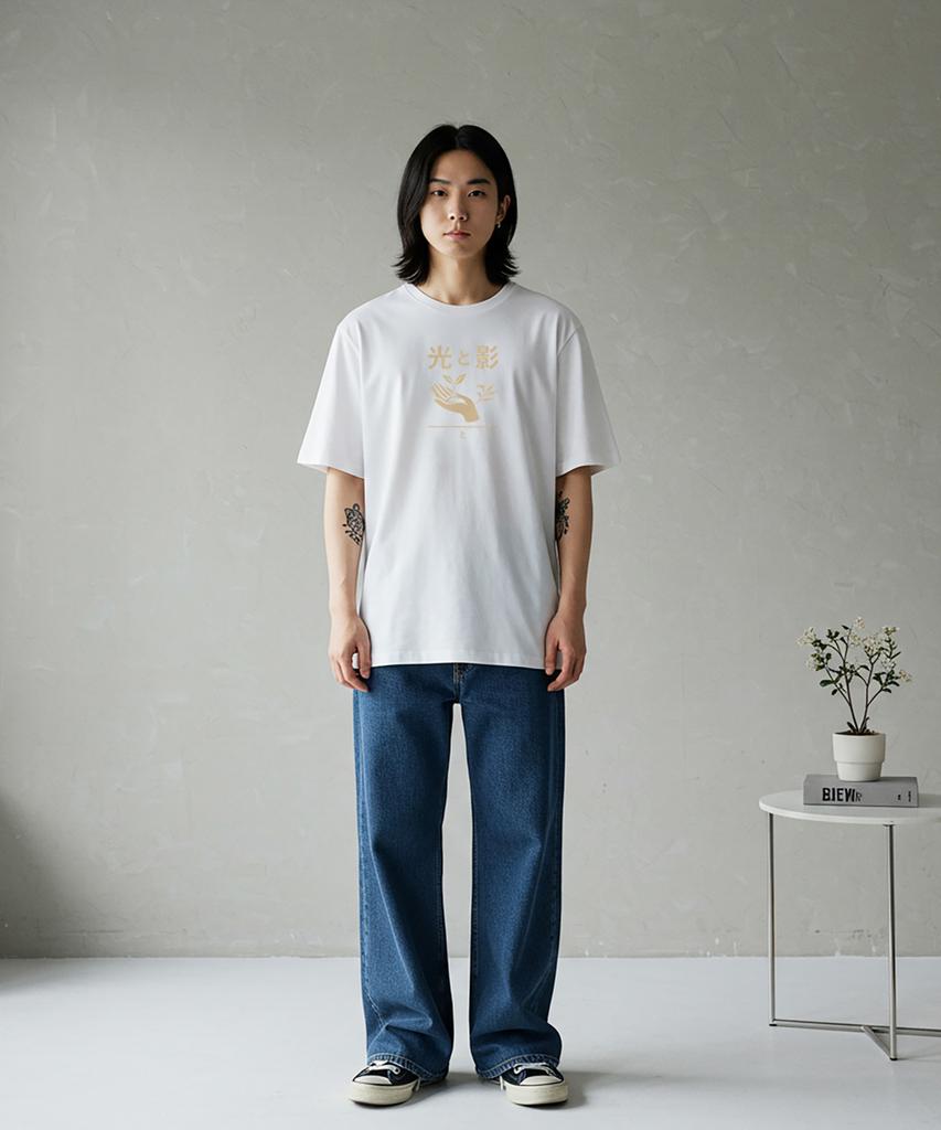 DRIFTOUT Light And Shadow Little Plant Short Sleeve T-Shirt (3 Colors)