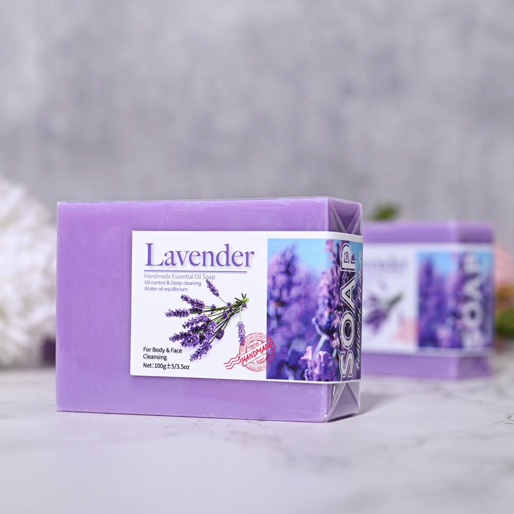 Sapone Essenziale di Lavanda Biologico Naturale Sapone Artigianale per la Pulizia Rinfrescante Controllo del Grasso Sapone da Bagno
