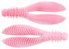 JACKALL Ribbing Bunny Elastomer 3.8-inch Soft Bait - Strawberry Milk, 3 Pieces