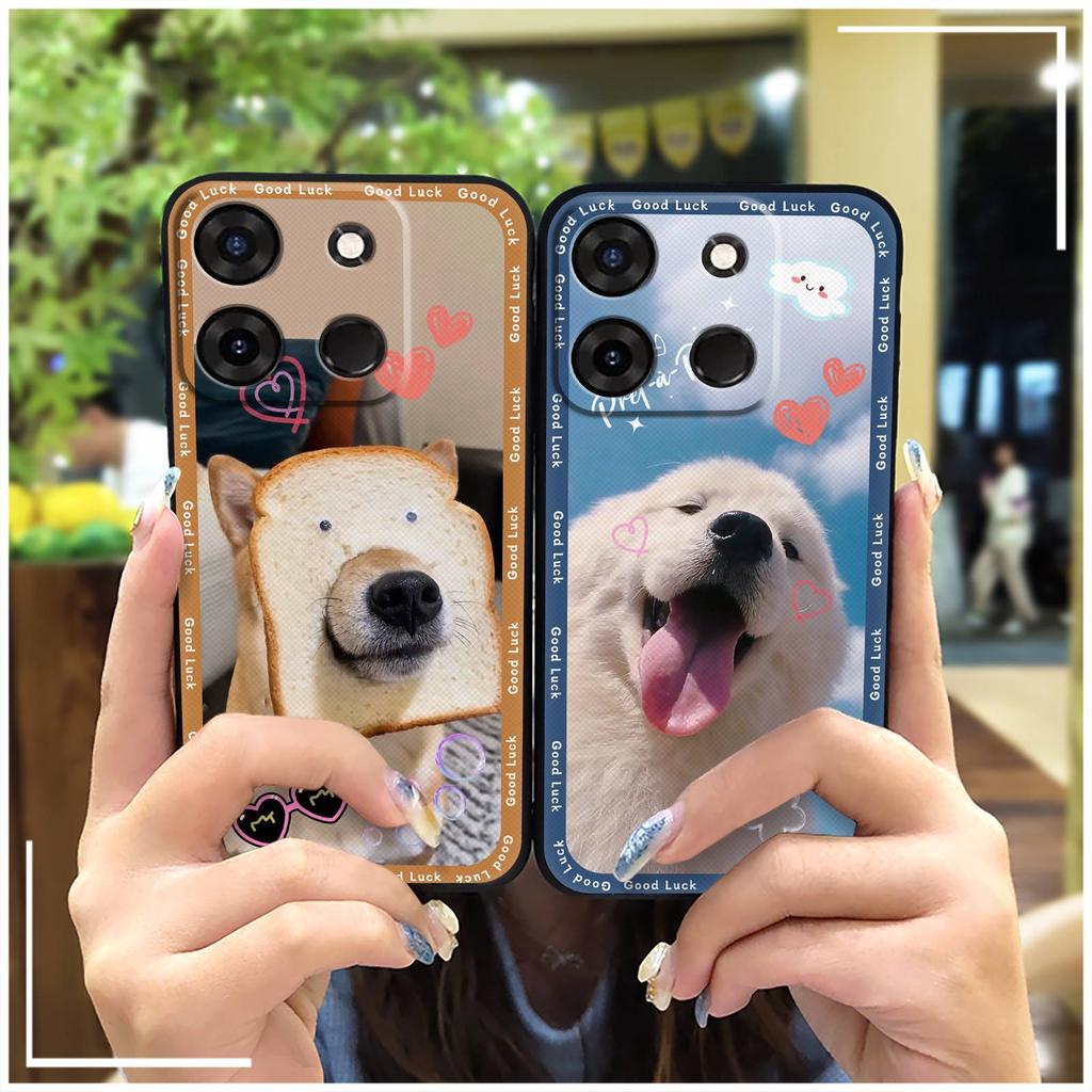 Dirt-resistant Back Cover Phone Case For Infinix X6515/Smart7 Global/Tecno POP7 Fashion Design Soft Case Silicone Cute