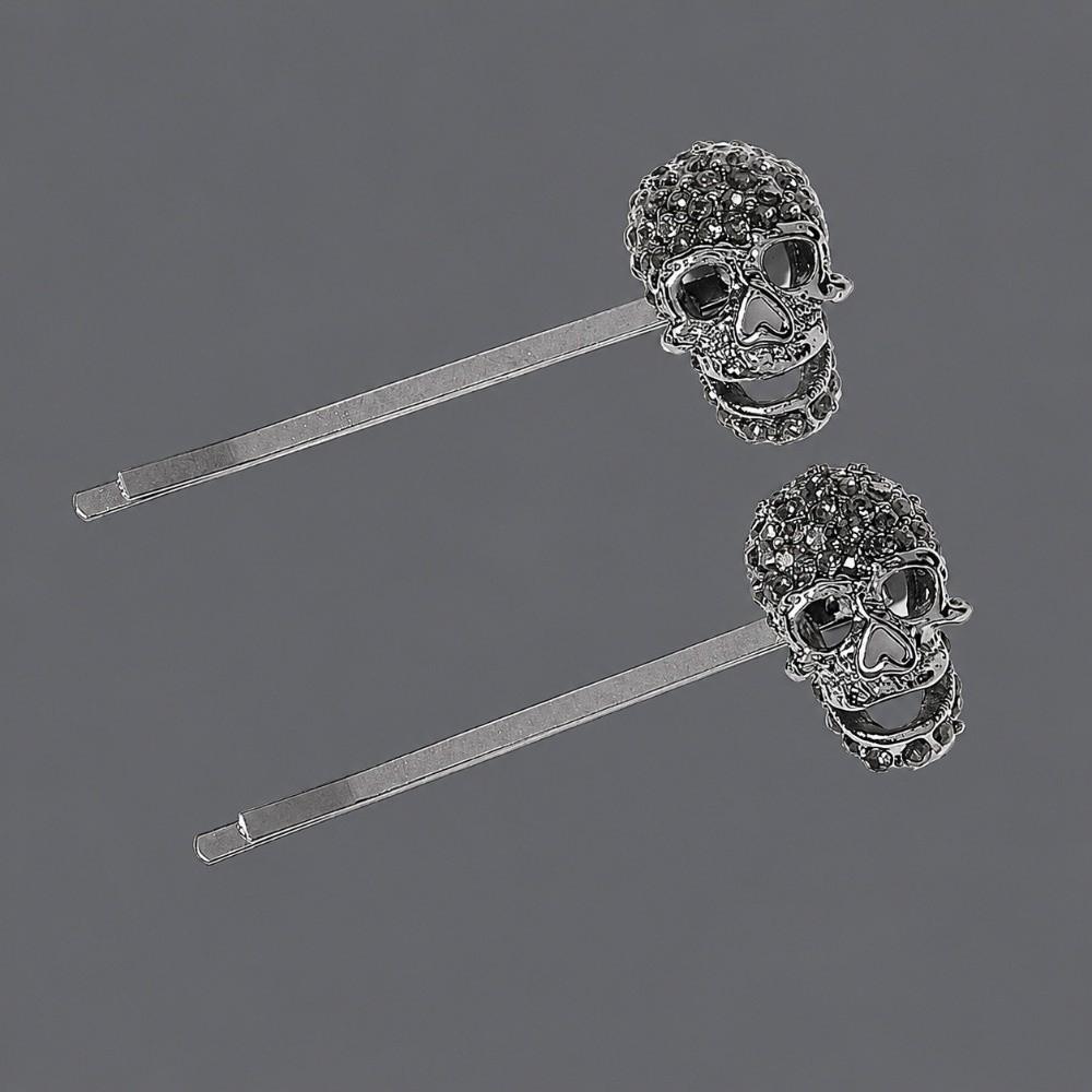Spider Bangs Clip Black Halloween Hair Clips Creative Rhinestone Barrettes  Halloween Festival