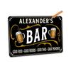 Custom Bar Sign Home Bar Decor Metal Tin Sign Wall Art Dustproof Waterproof