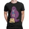 Hungry For Free Hugs From Grimace Men's T Shirts Novelty Tee Shirt Short Sleeve Crewneck T-Shirts Pure Cotton Gift Idea Clothes