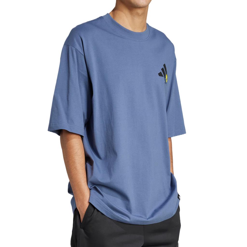 Adidas T Shirt Unisex Dark Blue JZ3257
