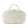 Cotton Travel Makeup Bag with 5 Dedicated Pockets Cosmetic Organizer Cosmetic Bag for Women Toiletries Accessories Brushes