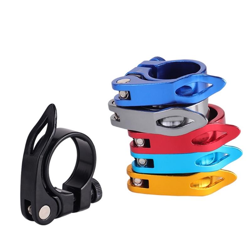 Road Bike Seat Tube Clip Bike Saddles Seat Clamps Bicycles Seatpost Clamp Aluminum Alloys 34.9mm Seat Tube Clamp