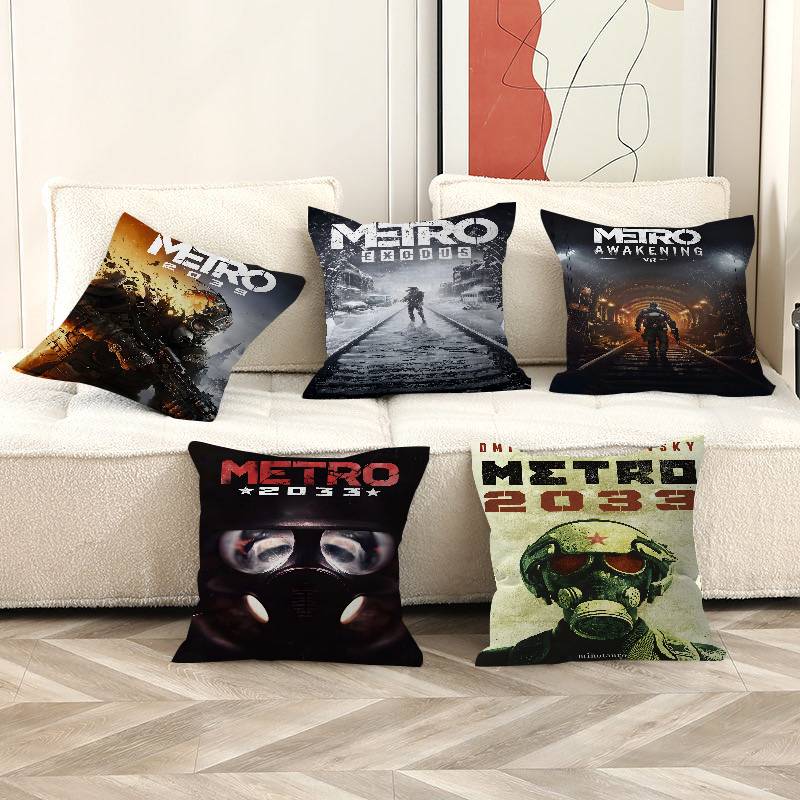 MMetro Anime Video Game Cushion Cover Pillowcase Upholstery Sofa Throw Pillow Home Decor Pillowcas