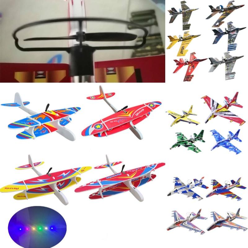 Electric Hand Throwing Glider Usb Rechargeable Fighter Plane With Durable Foam