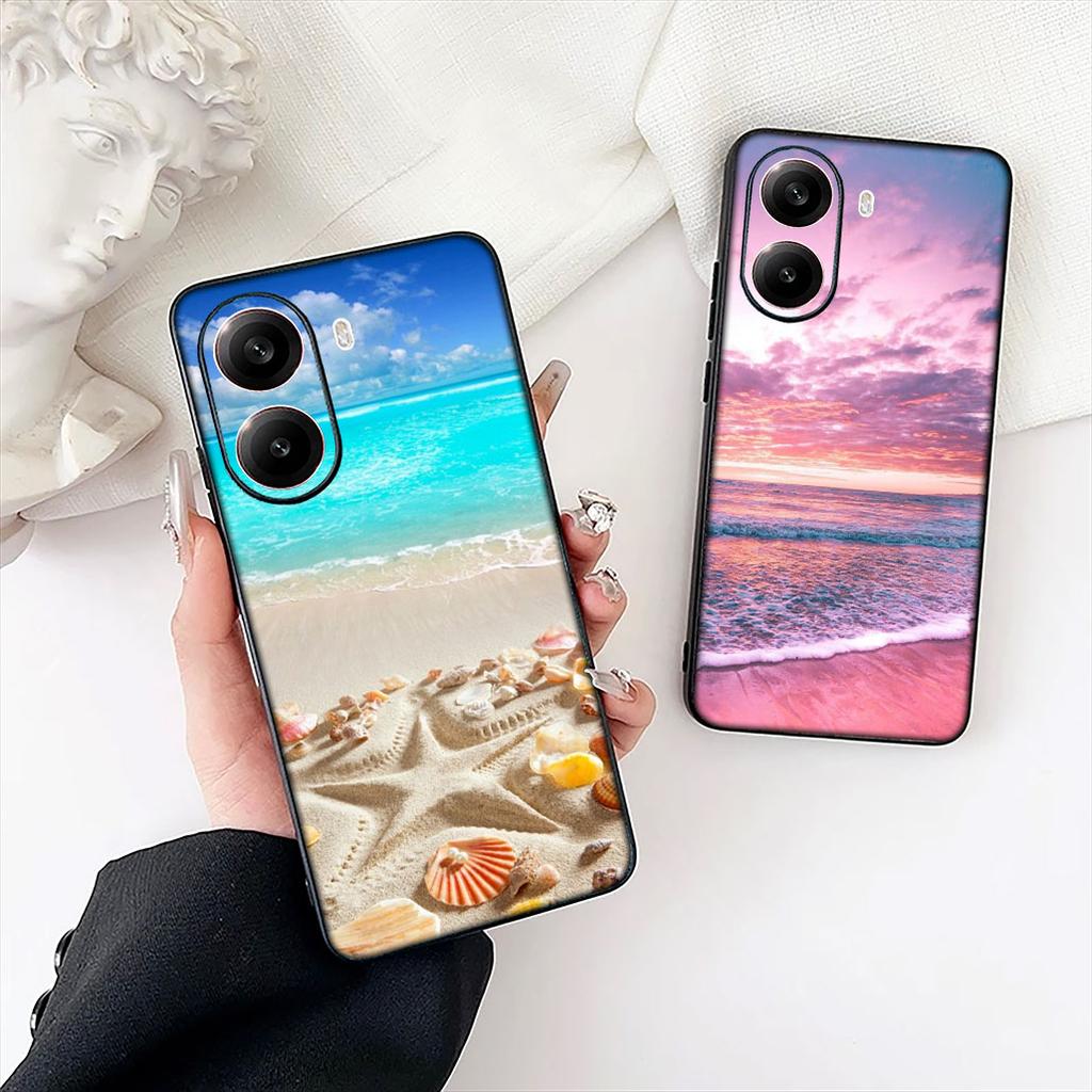 Mountain Sea Beach Travel Shell Starfish Star Case for Apple iPhone 12 13 Mini XS 11 Pro Max 7 8 Plus + XR 8+ X SE 2020 SE3