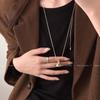 Women's Money Bag Pendant Necklace, 2025 Adjustable Sweater Chain, Light Luxury Style.