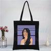 Olivia Rodrigo Canvas Tote Black Bags Harajuku Casual Donna Ragazza Tote Eco Shopper Singer Sour Shoulder Bags