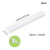 6pcs/Pack Motion Sensor Night Light ,Wireless Type C Rechargeable Lamp for Kitchen Cabinet Bedroom Wardrobe Staircase Light