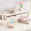 New Cute Children's Hair Accessory Jewelry Box Dust-proof Storage Box With Press Button Cover Girls' Hair Cord Hair Clip
