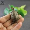 Vintage mässing Lång livslängd Djursköldpadda figurer Miniatyrer Lucky Desktop Oranments Heminredning Tillbehör Feng Shui Dekorationer