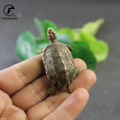 Vintage mosaz Dlouhá životnost Figurky zvířecích želv Miniatury Lucky Stolní ozdoby Domácí dekorace Příslušenství Feng Shui Dekory