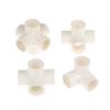 Heavy Duty PVC Pipe Coupler 20/25/32/40/50mm 3/4/5/6 Way 3D Connectors for Agricultural Irrigation DIY Pipe Rack Plumbing Repairs