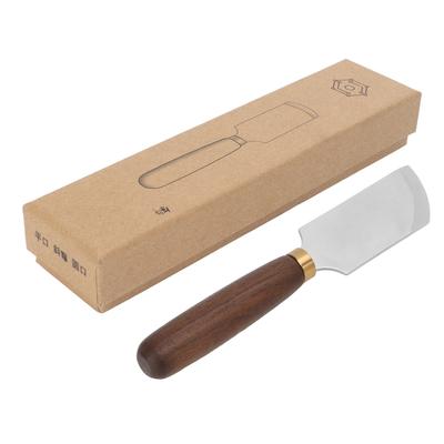 Leather Cutting Knife DIY Bevel Leather Craft Edge Skiving Knife With Wooden Handle Leather Working