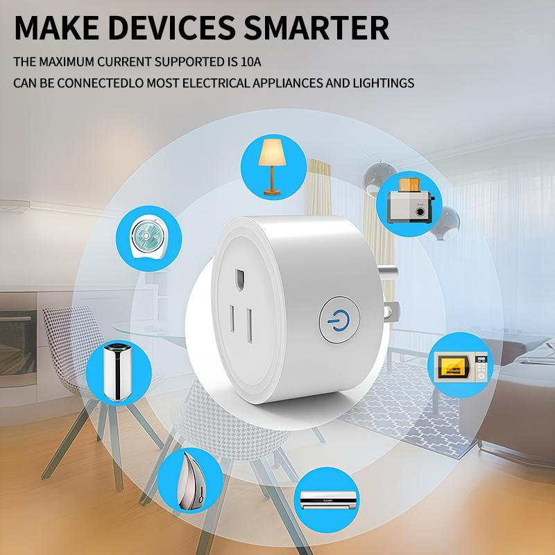 US WiFi Smart Plug with Energy Monitoring – Works with Alexa Google Home,Tuya App Control & Timer Function, 120V Outlet for Home