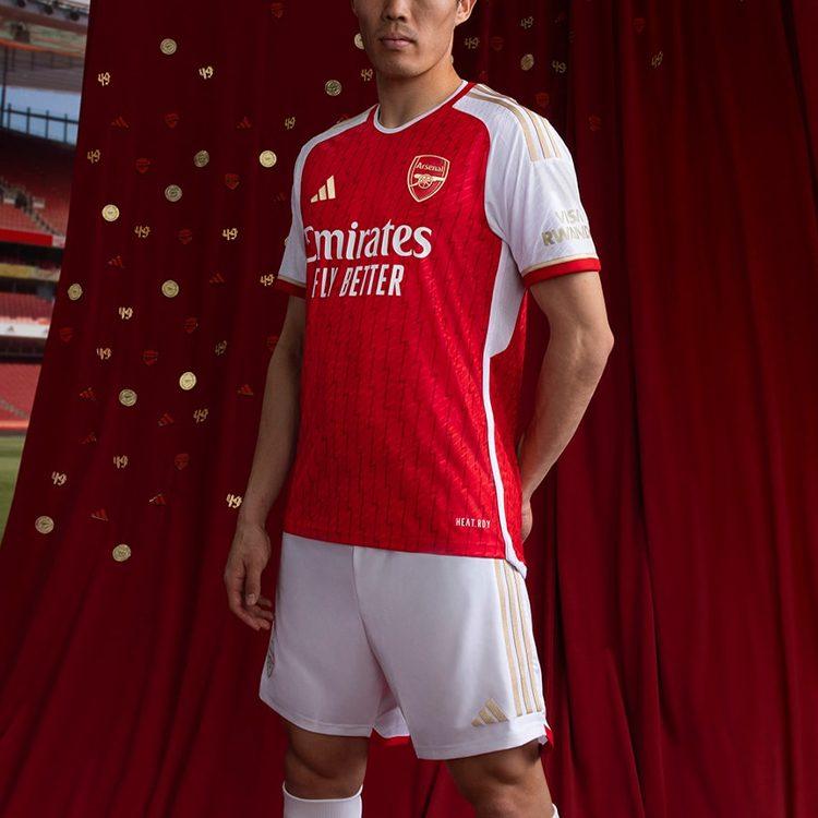 Adidas Arsenal 23/24 HOME AUTHENTIC Soccer Jersey Player Edition Men's Red HR6931