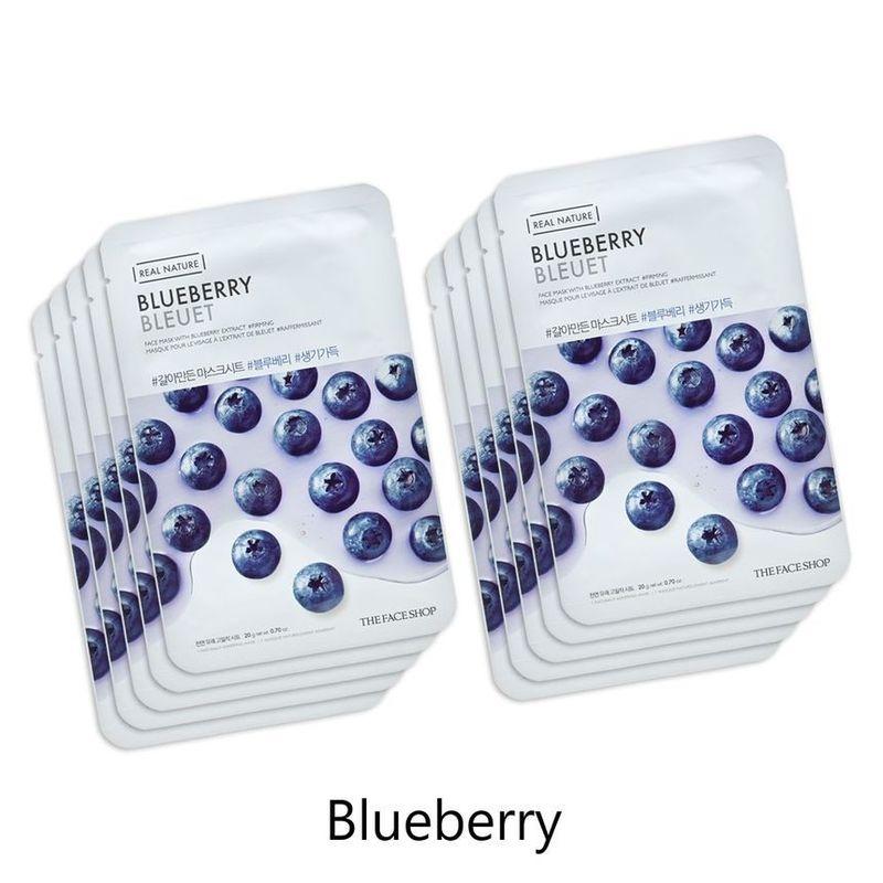 THE FACE SHOP - Real Nature Face Mask Bundle Set - 15 Types