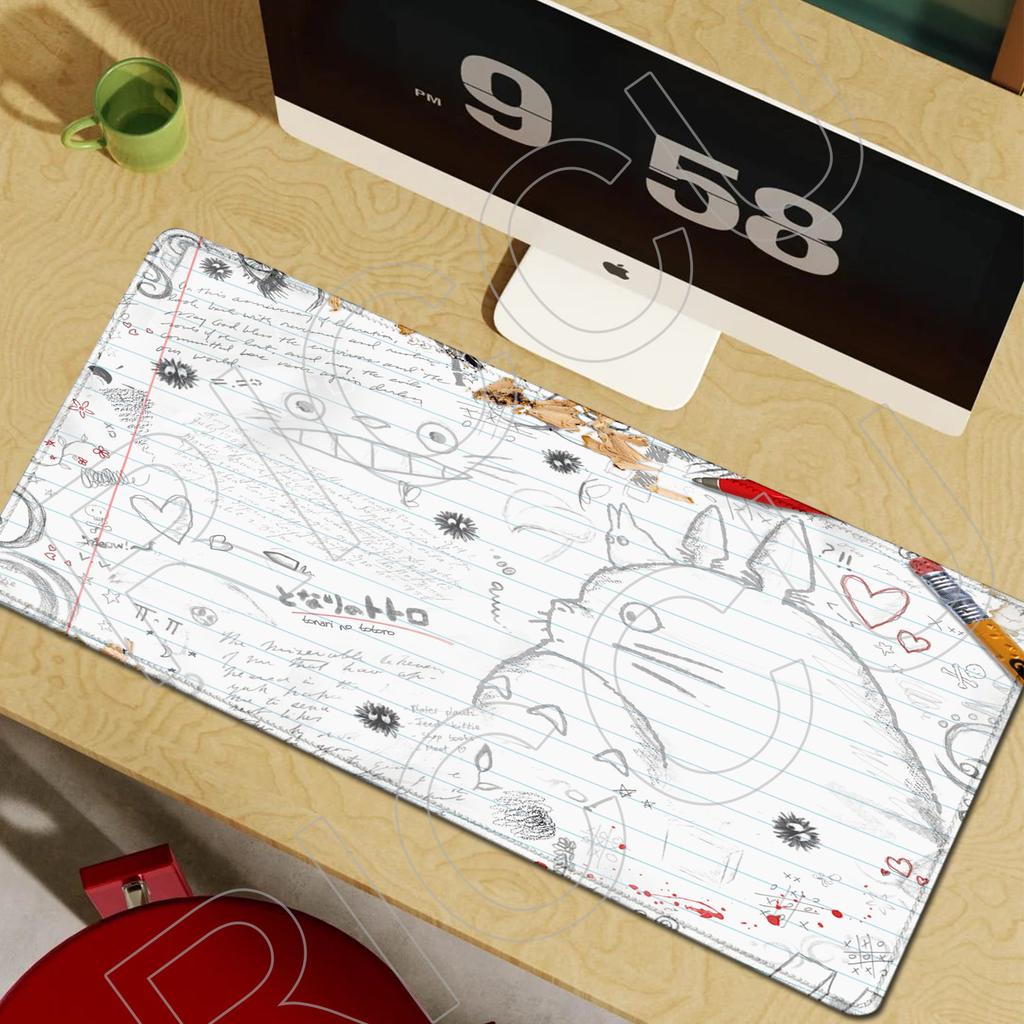 HD Print Muismat Anime My Neighbor Totoros Muismat Laptop Gaming PC Accessoires Computer Spel Toetsenbord Bureau Mat XXL Muispad