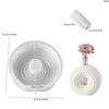 Oval Round Vase Container Mold DIY Resin Clay Molds Striped Vase Mold  Hydroponic Planter Crafts