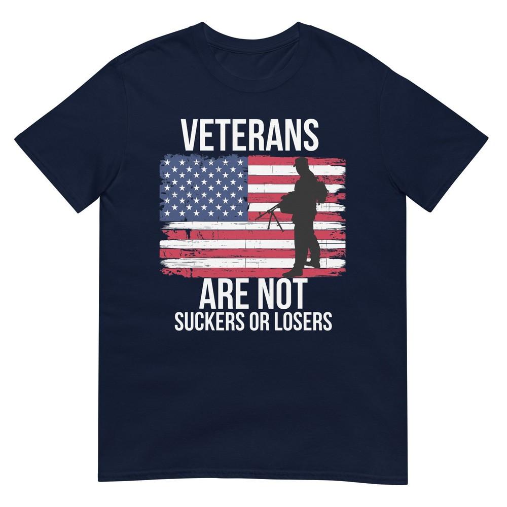 Veterans Are Not Suckers Or Losers Biden 2020 Anti Trump TShirt S