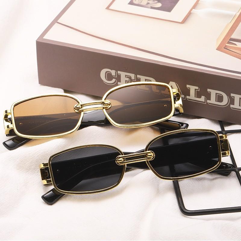 

1PCS Korean European Square Frame Sunglasses Aesthetic Sunnies for Women with Colored Lenses Trendy Studios