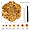 7 Grid Plum Blossom Boxed Resin Flat Bottom Nail Art Jewelry Jelly Diamond Violent Bear Ab Rhinestone Diy Clothing Diamond Sticker