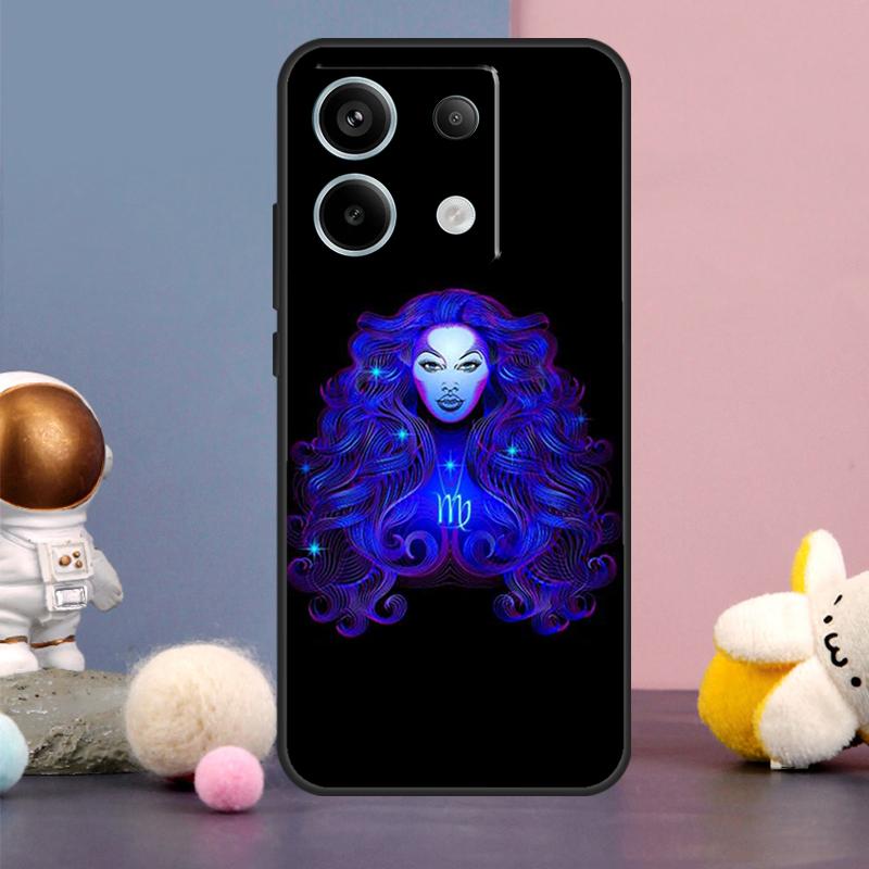 Neon Zodiac Signs Case For Xiaomi Redmi Note 13 11 9 10 12 Pro Plus 12S 11S 10S 9S Redmi 12 10C 12C 13C Cover