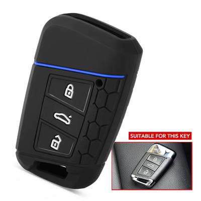 Silikon Schlüssel Fall Abdeckung Für VW PASSAT B8 Für Skoda Kodiaq Superb A7 2015 2016 2017 2018 2019 2020 Keyless Fob Shell Haut Halter