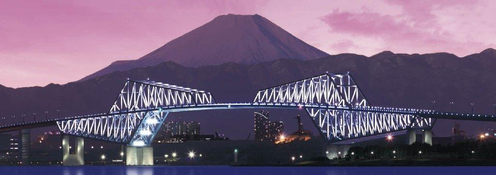 

jigsaw puzzle by Puzzle wide Gate Bridge and Fuji Tokyo small pieces x 420-piece Master, size, Mt. - - (18.2 51.5 cm)