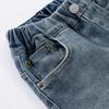 Kinderen Wijdvallende Jeans Hoge Taille Casual Rechte Pijp Broeken Modieuze Kinder Jeans voor Lente Zomer