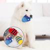 3PCS Long Lasting Plush Squeaky Toy Colorful Stripe Interactive Dog Toy  Boredom Relief