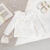 Doll Collar Baby Girl T-Shirt: Stylish Spring/Autumn Lotus Leaf Collar Top