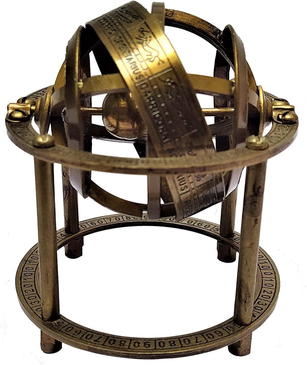 

Brass Armillary Sphere Antique Finish Nautical Globe Maritime Desk Décor M аеро