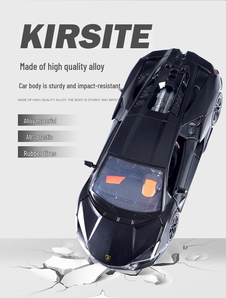 1:32 Lamborghini Revuelto Sports Car Model - Alloy, Scissor Doors, Sound & Light, Pull-back Simulation.