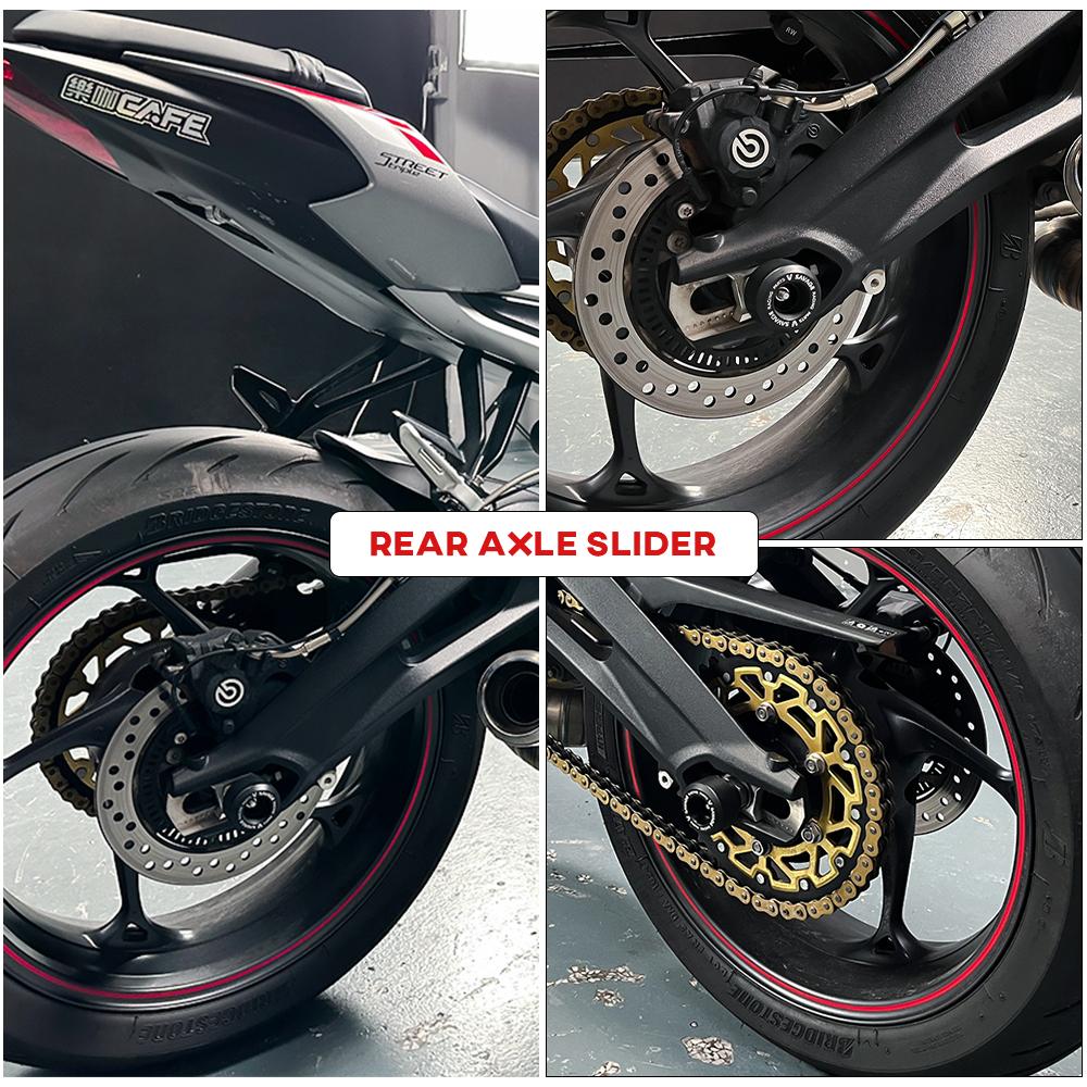 Frame Slider Crash Pad For Street Triple 765 R S RS 2017-2026 765RS Motorcycle Protector Rear Front Wheel Axle Fork Crash Slider