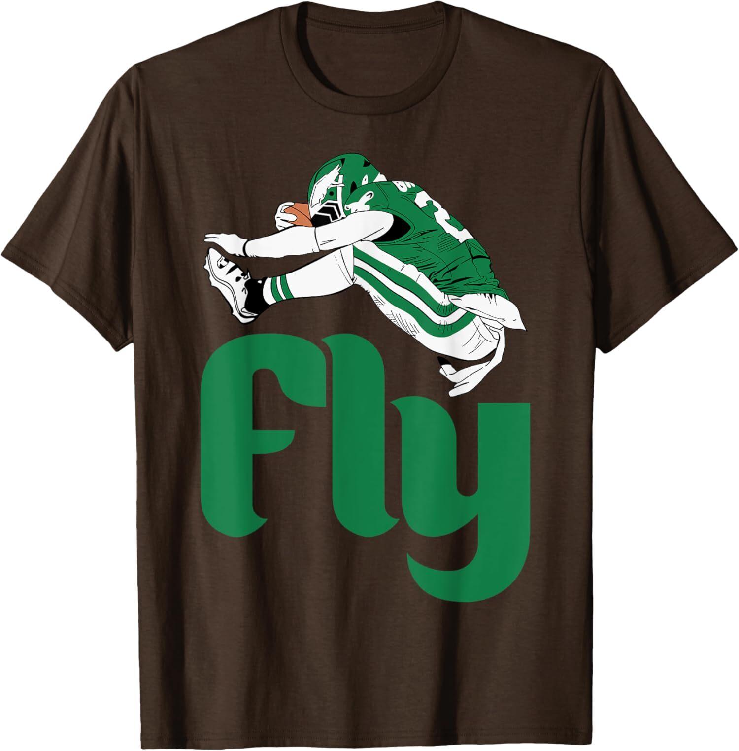 Fly Eagles Fly Saquon Barkley Viral Hurdle Jump Gift Unisex T-shirt S