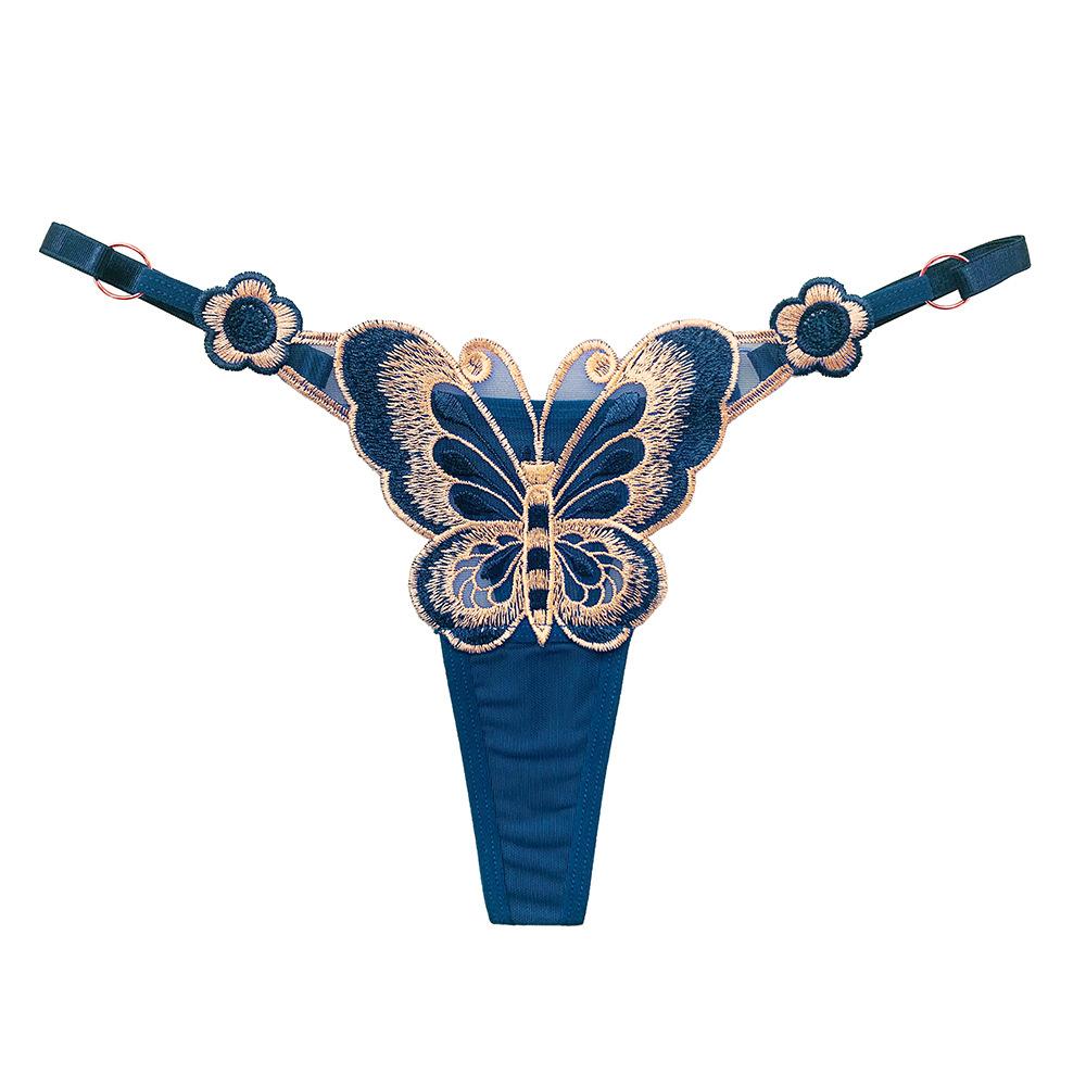 Sexy Spitzen-Tanga für Damen, Schmetterling, niedrige Taille, verstellbare Taille, Höschen 150