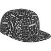Black Music Notes Pattern Baseball Cap for Men Women Adjustable Trucker Hat Snapback Sun Dad Cap Lightweight Unisex for Summer