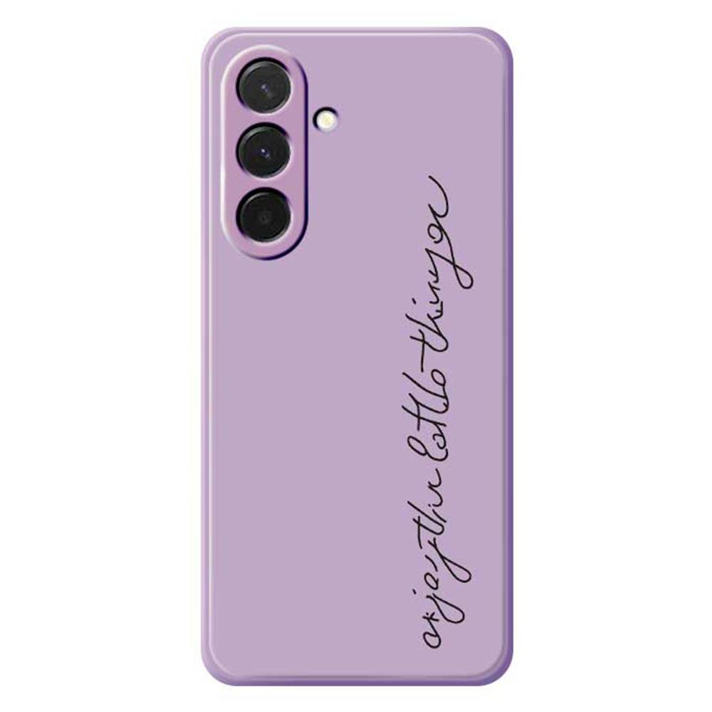 For Samsung Galaxy A36 5G Case WordArt Pattern Printing Straight Edge TPU Phone Back Cover