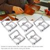 5pcs Square Center Bar Metal Replacement Buckle Single Prong Buckle  Leather Craft