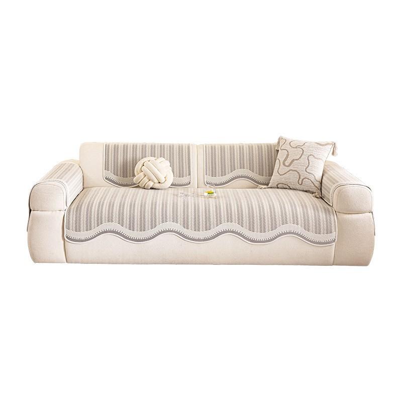 Cream Style Cooling Ice Silk Sofa Mat Non-slip Cushion