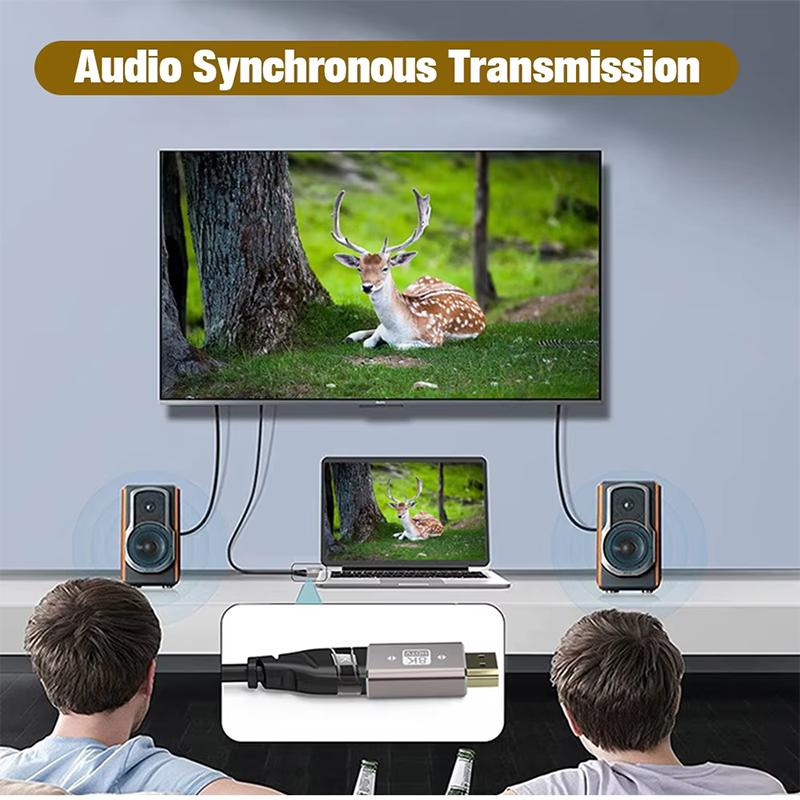 8K HDMI 2.1 Cable Adapter 90 Degree Right Angle Male To Female Connector 4K 8K HDMI Extender for TV Stick PS4 PS5 Xbox PC Laptop