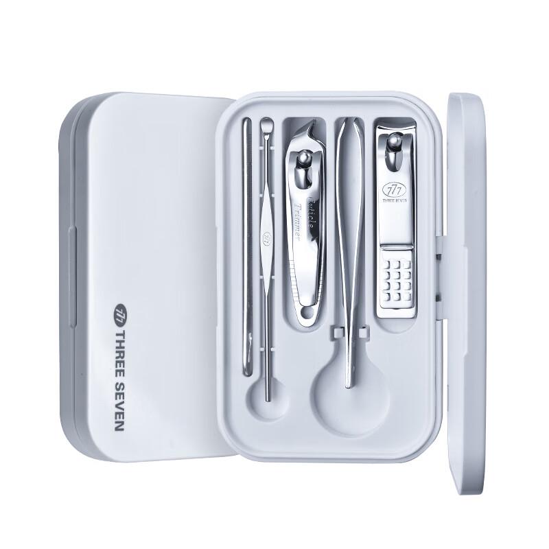 THREE SEVEN 777 Carbon Steel 5-Piece Nail Clipper Set