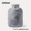 1 Piece of 33.81oz/67.63oz Large Capacity Plush Hot Water Bag: Made of PVC Material, Hand Warmer Very Suitable for Beds